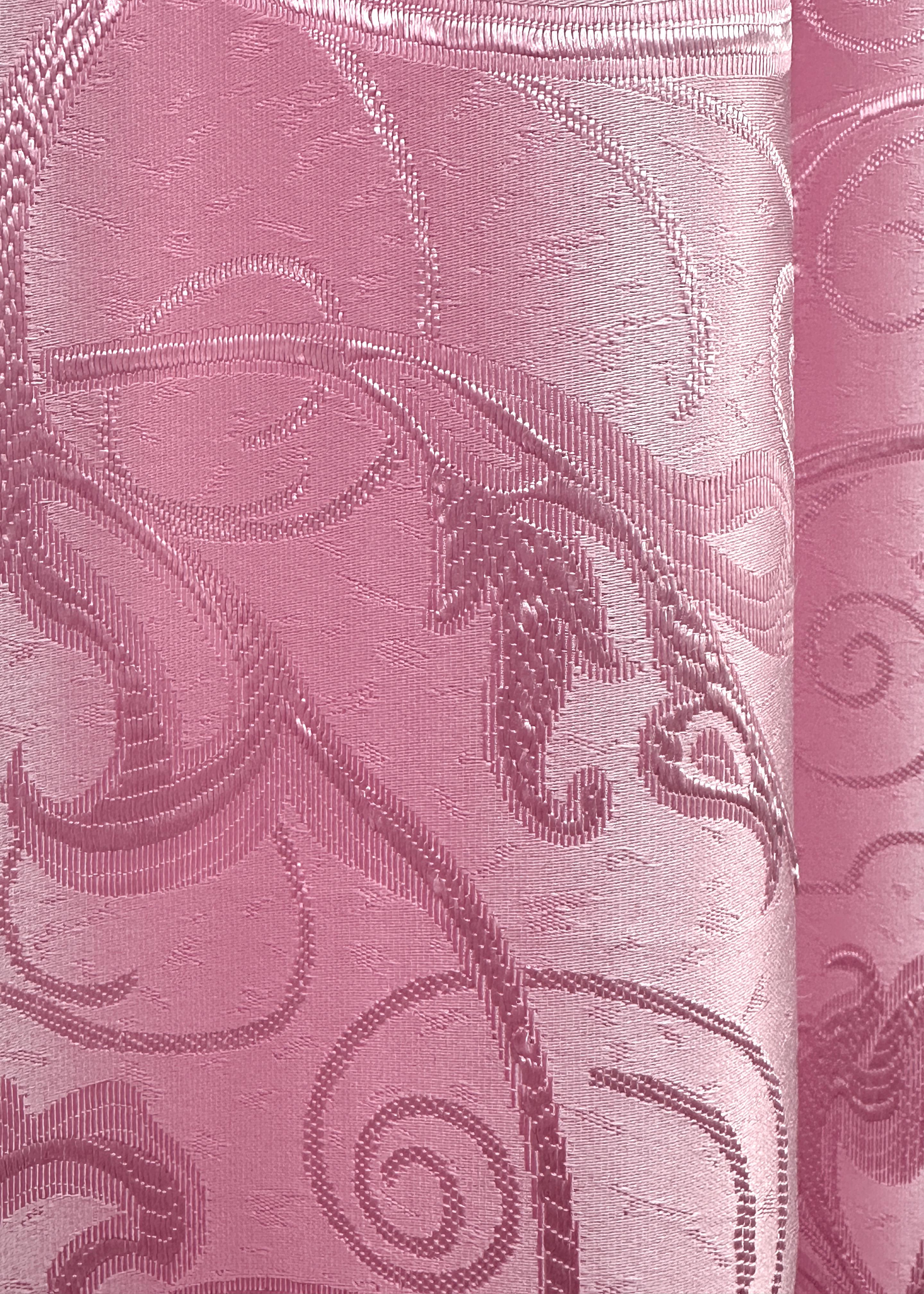 Комплект штор VR-Textil № 1731ш жаккард 100х270 см 2 шт. Розовый (31-801) - фото 8