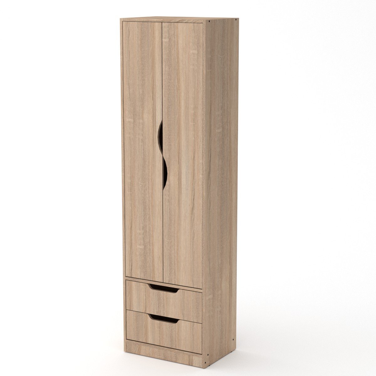 Шафа для одягу Компаніт Фаїна 195х38х55 см Дуб сонома (2119091)