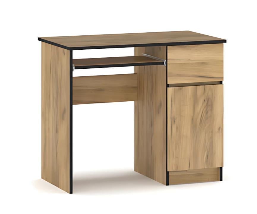 Письменный стол Мебель-сервис Bruklin 1Д1Ш Дуб крафт золотой (27776230)