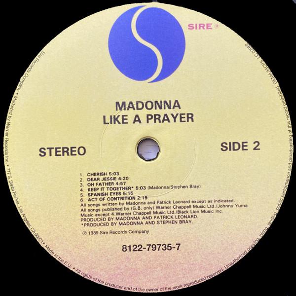 Виниловые пластинки LP Madonna Like A Prayer - фото 4