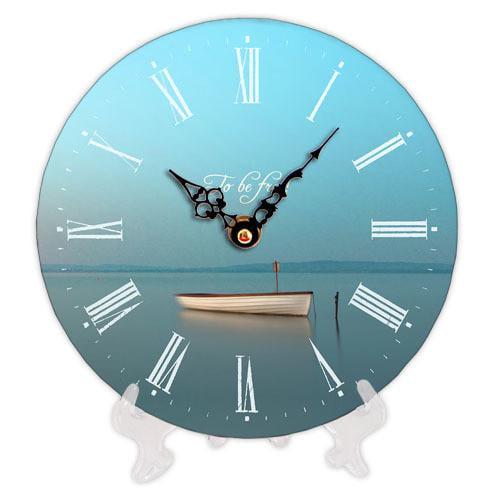 Часы настенные круглые Presentville Лодка 18 см (CH18 F 15S048)