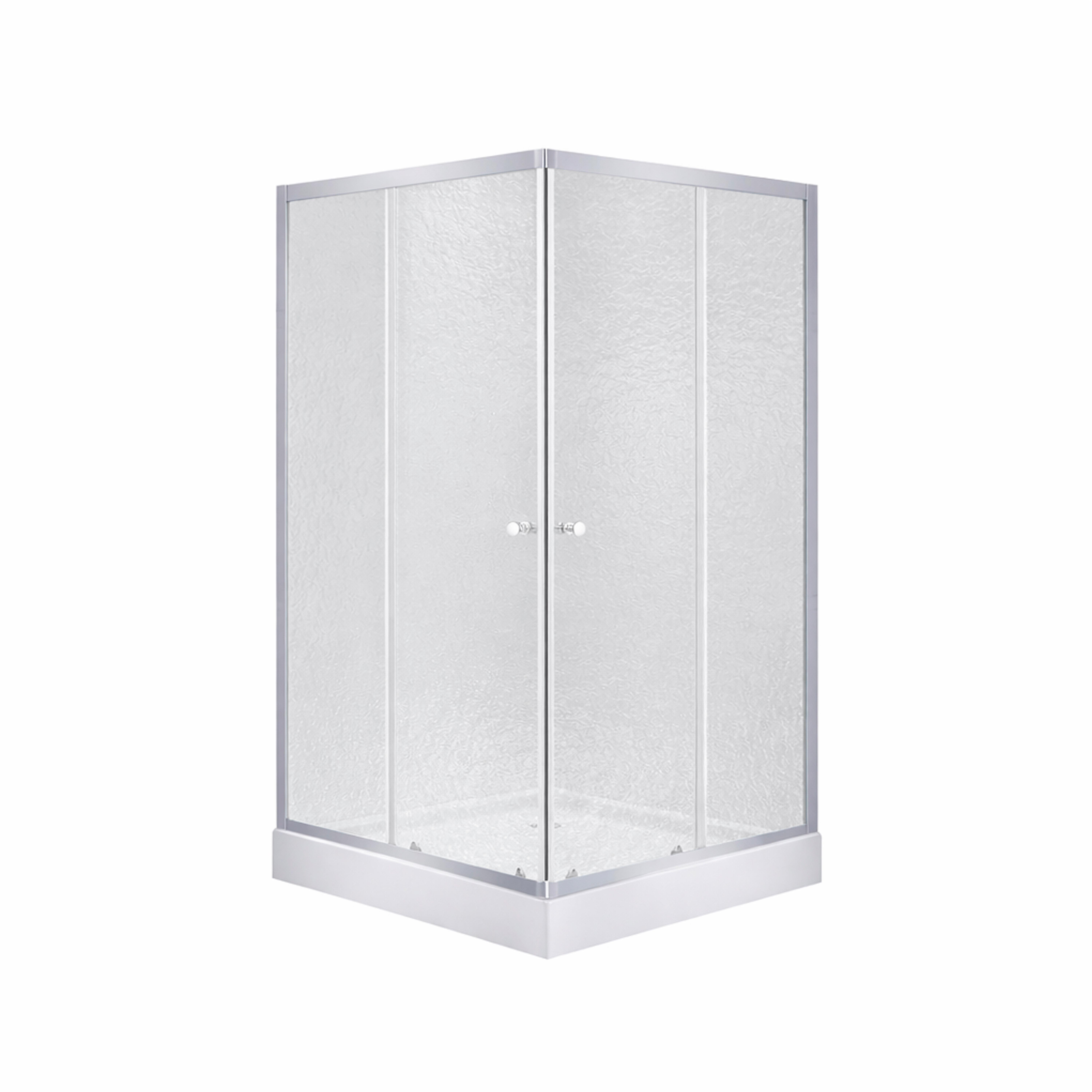 Набір Lidz душова кабіна Wawel SC80x80.SAT.LOW.FR скло Frost 4 мм та піддон Mazur