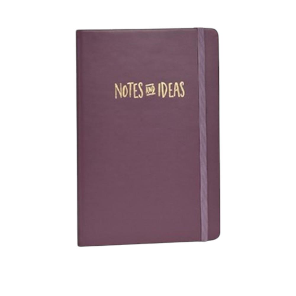 Блокнот на резинке Stenson Notes and ideas мягкий в линию А5 80 листов Бордовый (WW01496ST)