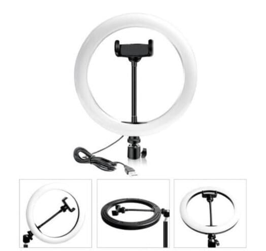 Кольцевая лампа цветная светодиодная RGB 38 см LED MJ38 с пультом для селфи/блогеров/фото - фото 3 Кольцевая лампа цветная светодиодная RGB 38 см LED MJ38 с пультом для селфи/блогеров/фото - фото 3