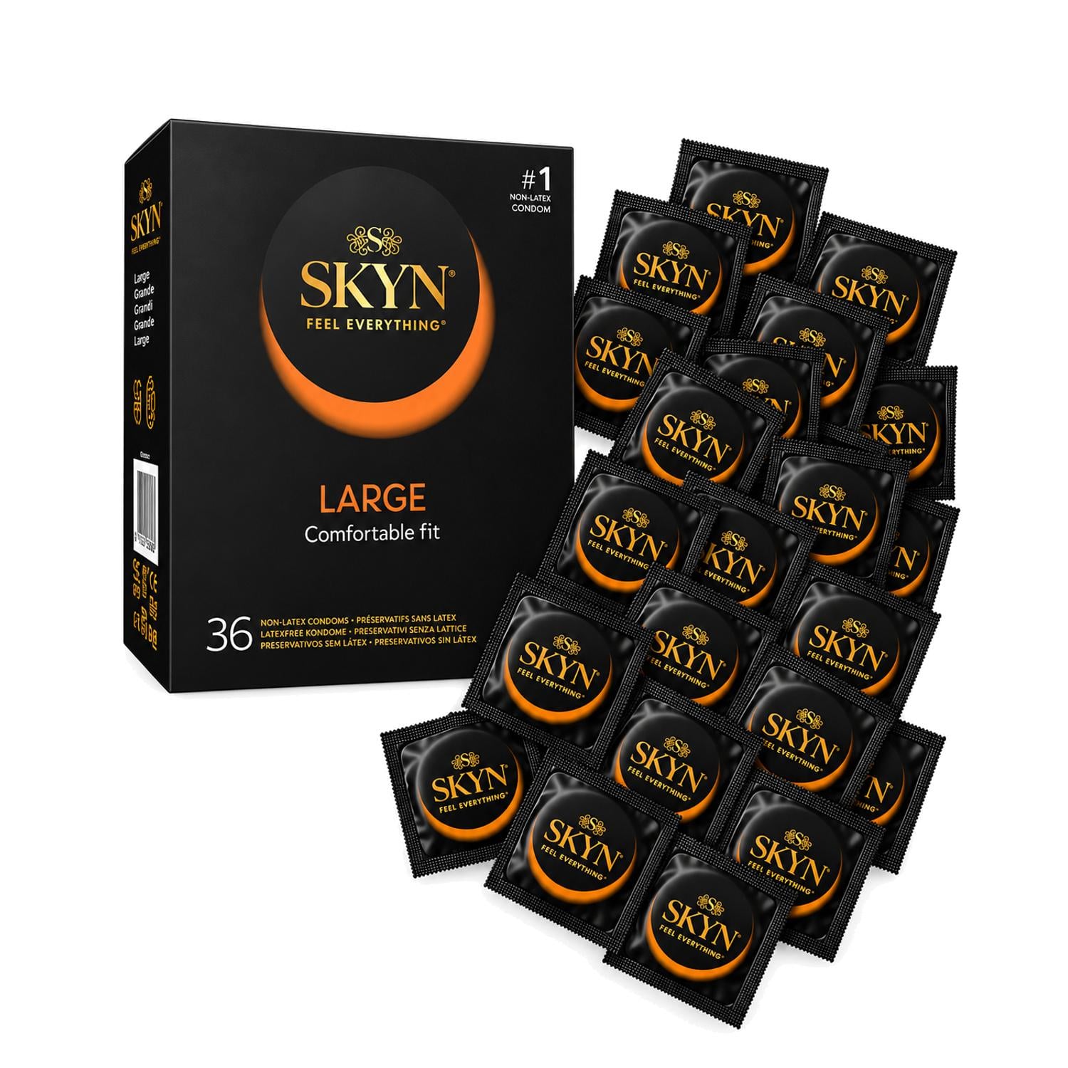 Презервативы SKYN Large безлатексные увеличенный размер полиизопрен 60 шт. (3034287219)