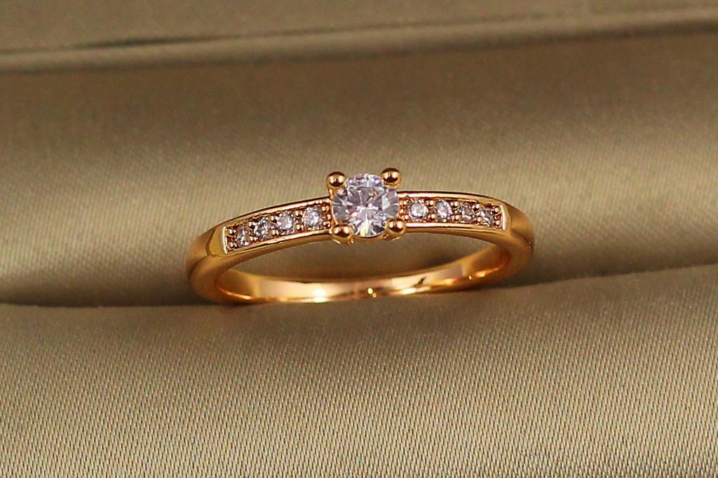 Кольцо Xuping Jewelry Трепет р. 19 Золотистый