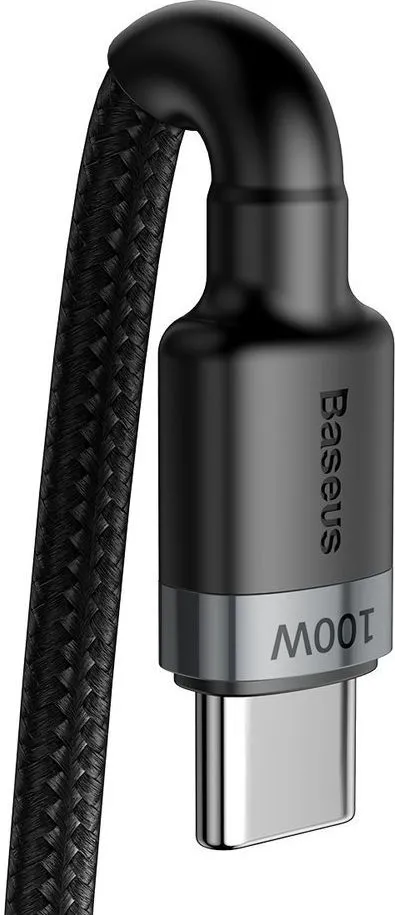 Кабель для швидкої зарядки 100W Baseus Cafule PD2.0 USB Type C-Type C 1 м Сірий/Чорний (v-21) - фото 3 Кабель для швидкої зарядки 100W Baseus Cafule PD2.0 USB Type C-Type C 1 м Сірий/Чорний (v-21) - фото 3