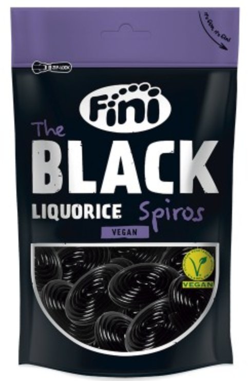 Конфеты лакрические Fini The Black Liquorice Spiros 180 г (2565521442)