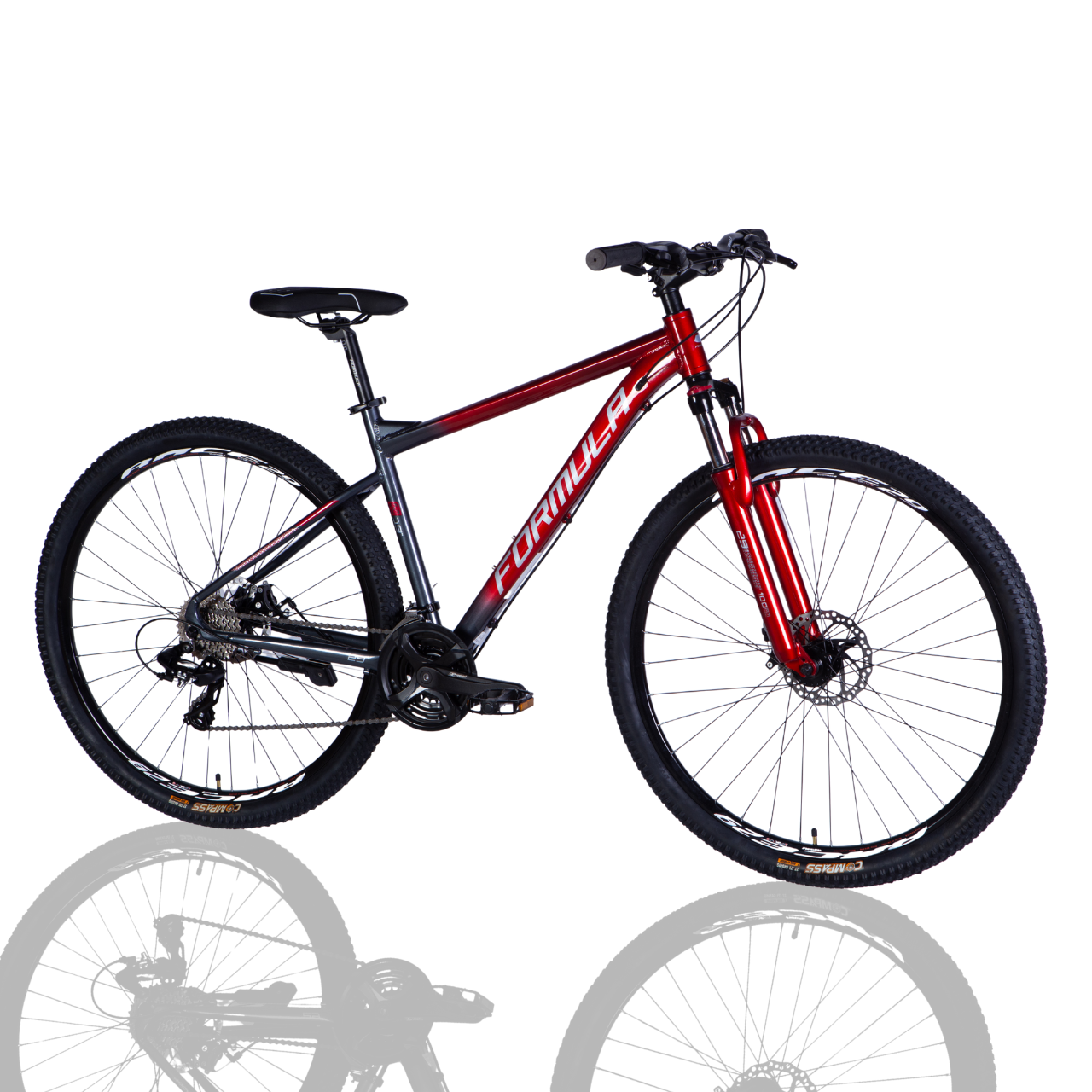 Велосипед AL 29" Formula F-1 DD CS рама-19" 2025 Красно-серебристый (77a400d1)