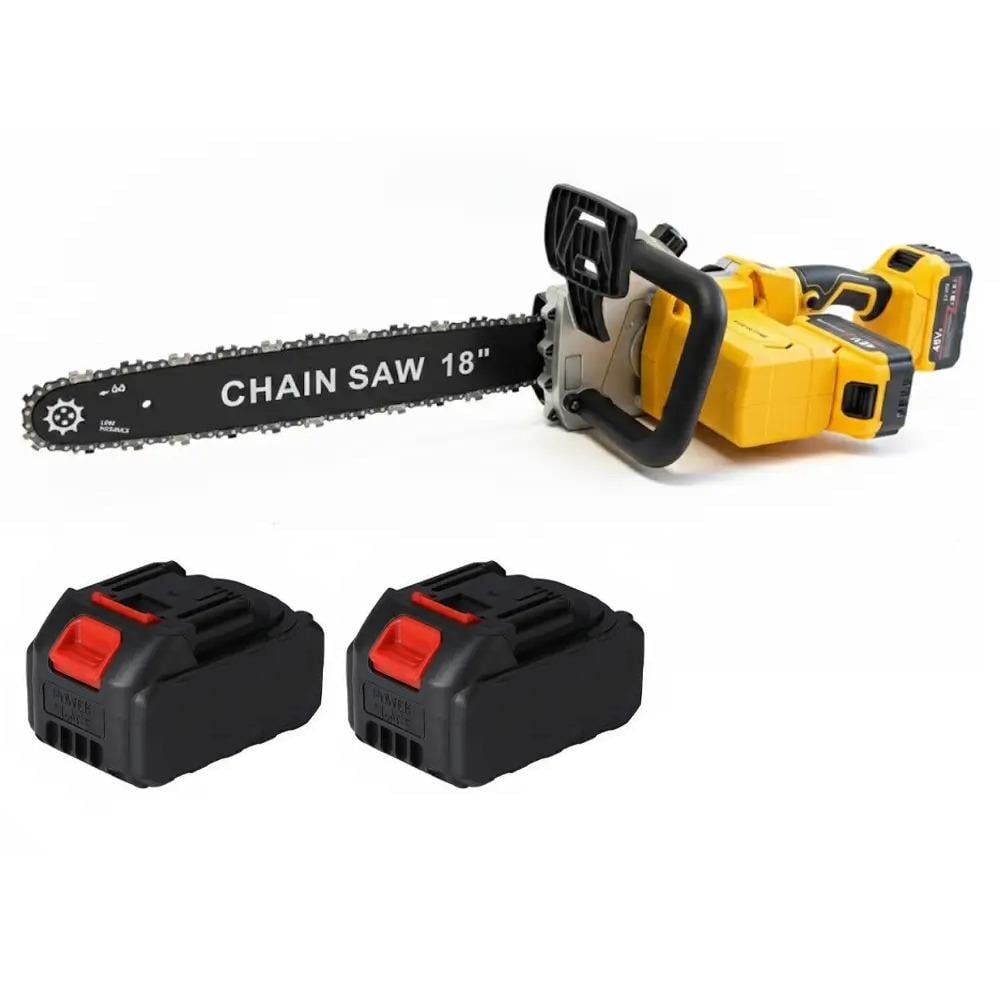 Пила аккумуляторная Alfarid 18"/48 V/2 акб Желтый (5456)