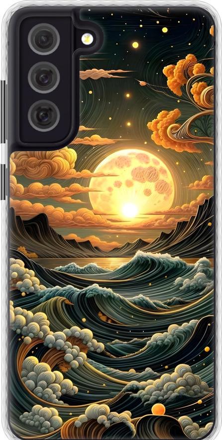 Чехол на Samsung Galaxy S21 FE Арт волны (6332pc-2302-42517)