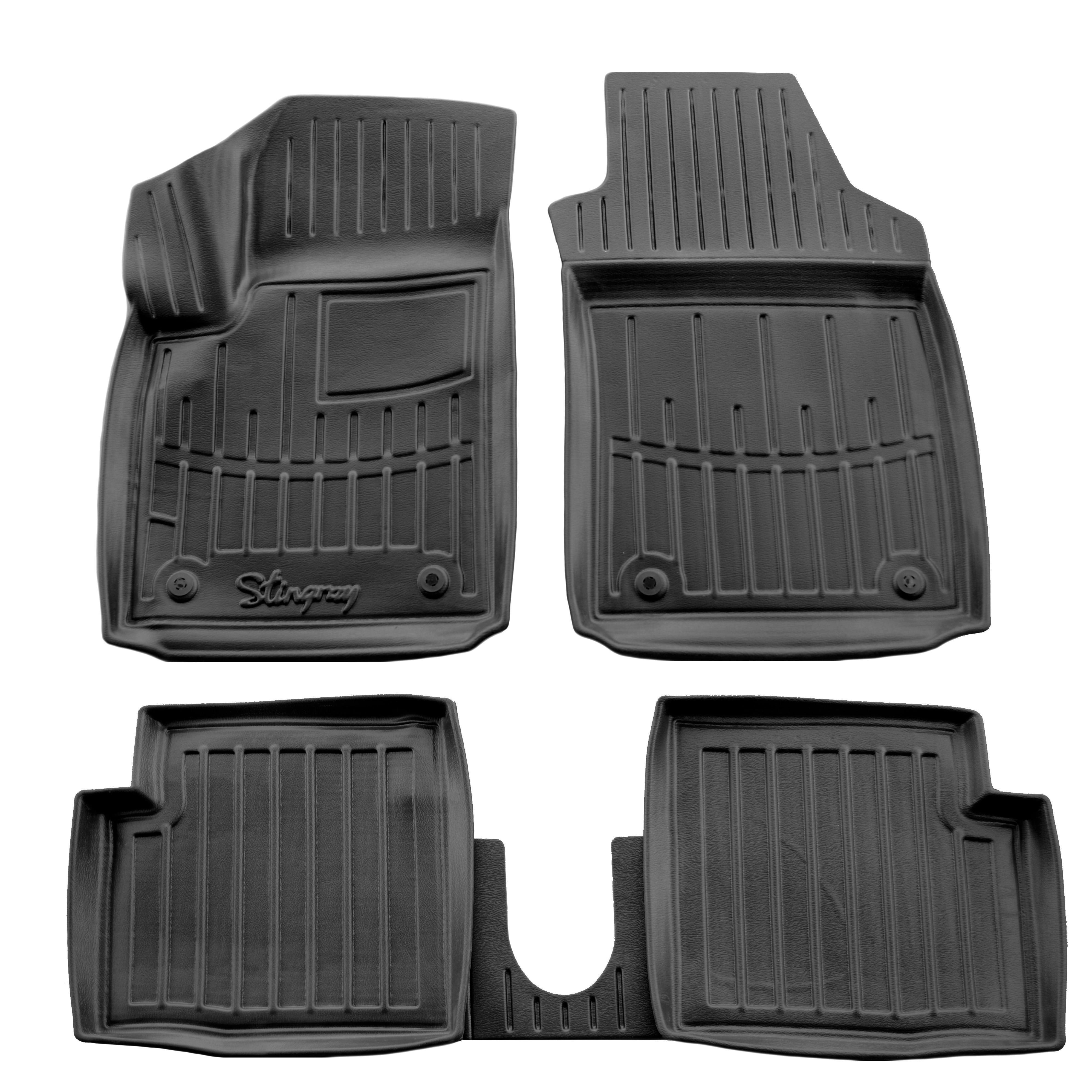 Коврики Stingray 3D для Fiat 500/500L полиуретан 5 шт. Черный (158235)