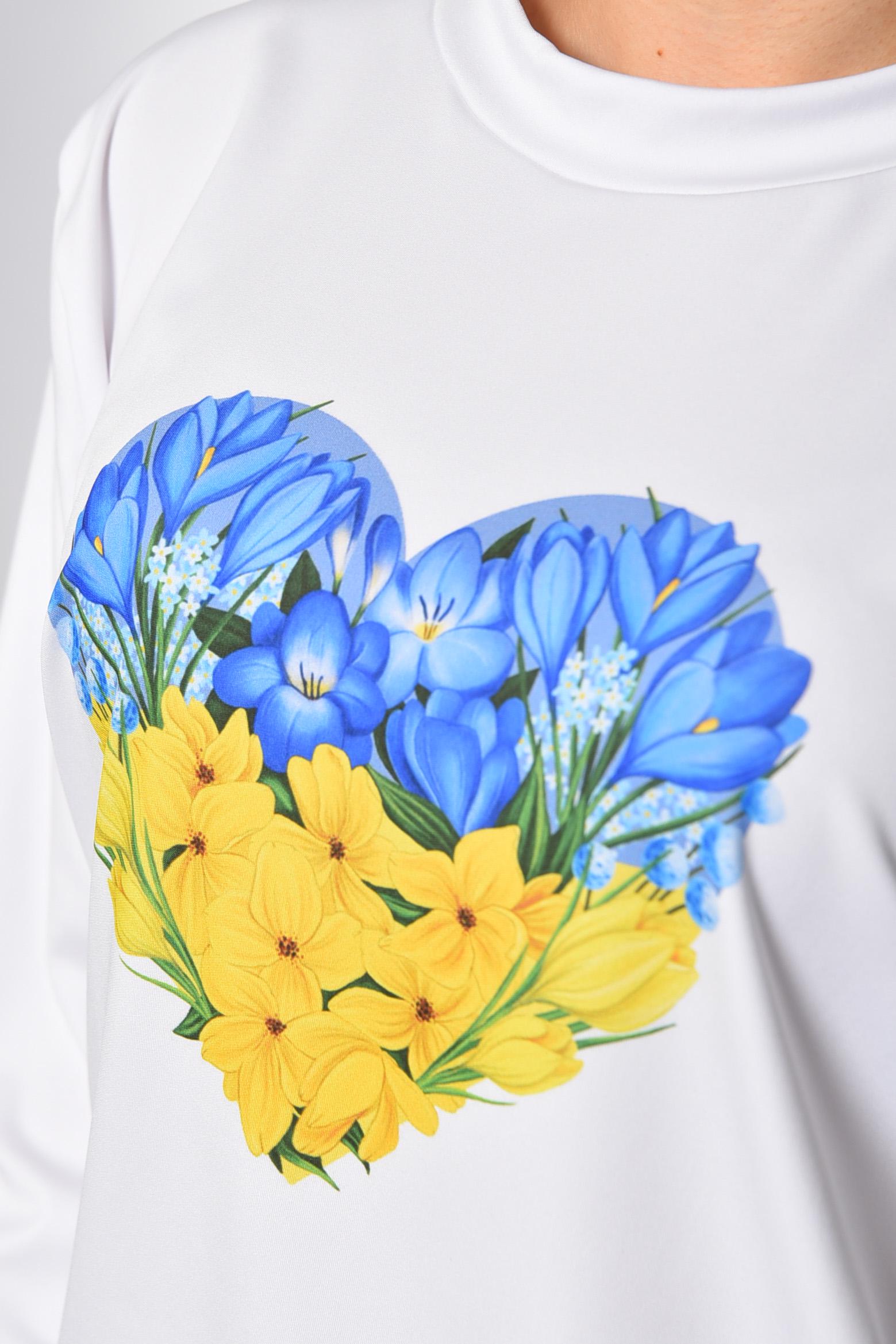 Свитшот женский с рисунком L-XL Белый (185594) - фото 4 Свитшот женский с рисунком L-XL Белый (185594) - фото 4