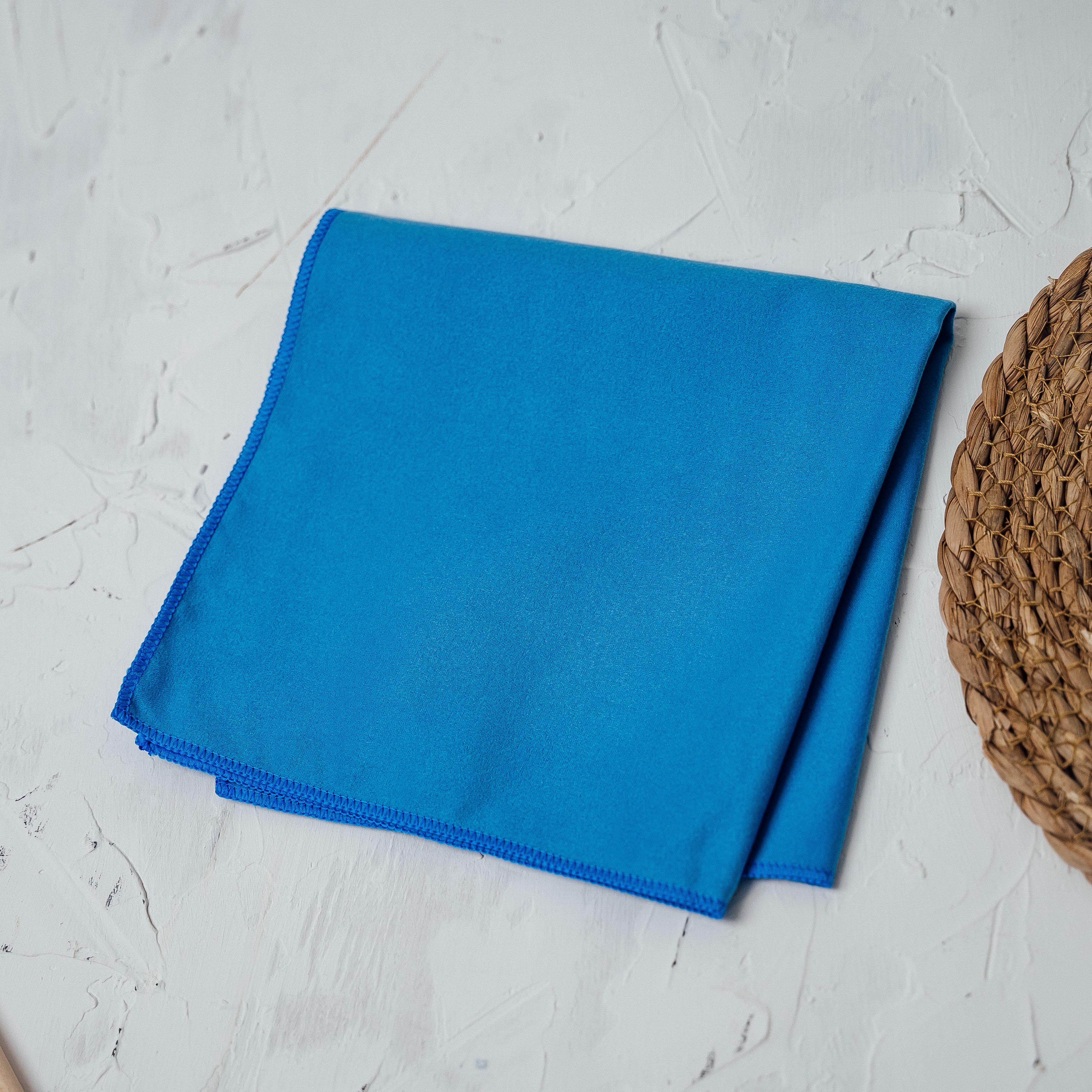 Салфетка однотонная для уборки 40x40 см Голубой (86483)