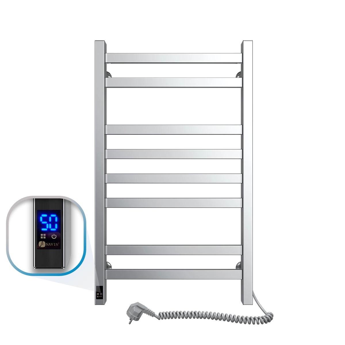 Рушникосушарка електрична NAVIN Авангард 360x800 Sensor правобічна з таймером Сатин матовий (10-328053-4880)