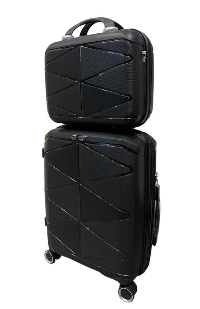 Комплект валіз Madisson Snowball 51304/S+VA Чорний (31218951)