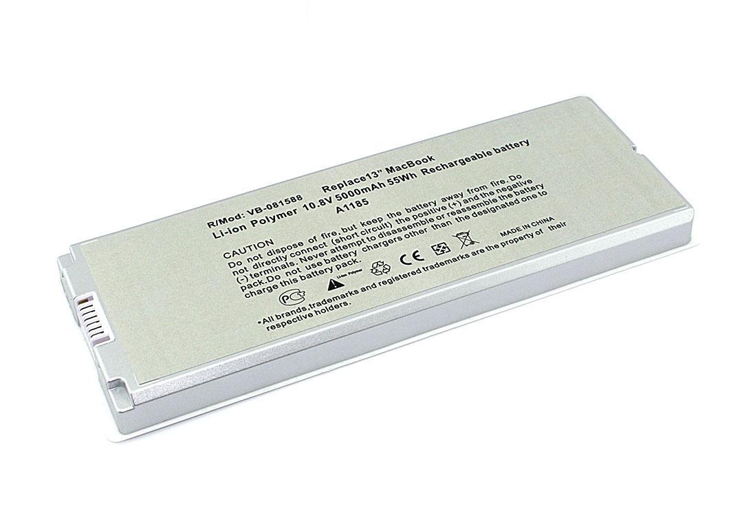 Аккумулятор для ноутбука Apple A1185 10.8V 4800 mAh OEM White