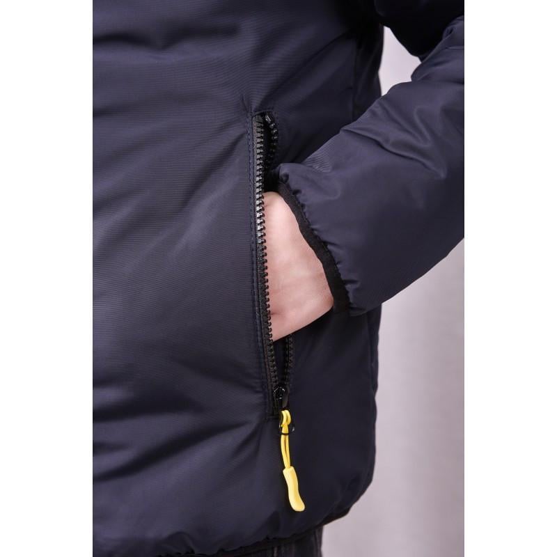 Куртка осенняя для мальчика двухсторонняя 140 см Желтый с синим (2733711381) - фото 7 Куртка осенняя для мальчика двухсторонняя 140 см Желтый с синим (2733711381) - фото 7