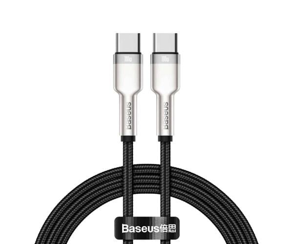 Кабель Data BASEUS Cafule Series Metal Data Cable Type-C-Type-C 100W 1 м Black (06CATJK-C01)