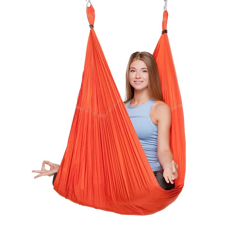 Гамак для йоги SP-Planeta Antigravity Yoga 280х150 см Оранжевый - фото 4