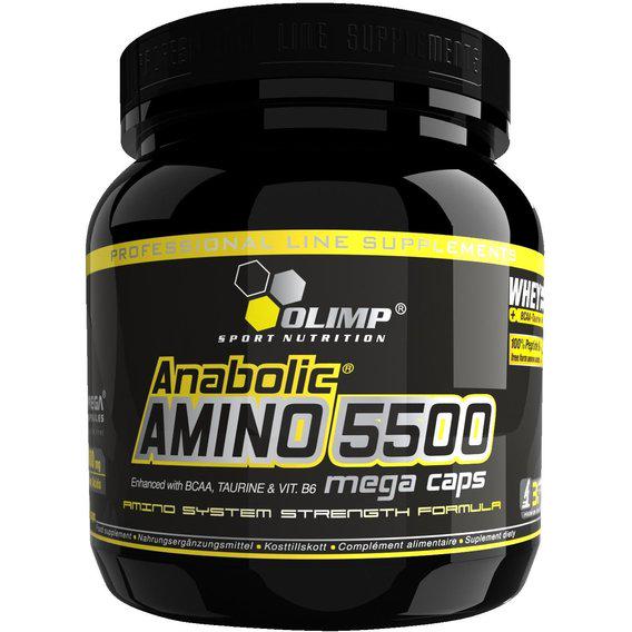 Амінокислота BCAA для спорту Olimp Nutrition Anabolic Amino 5500 400 капсул