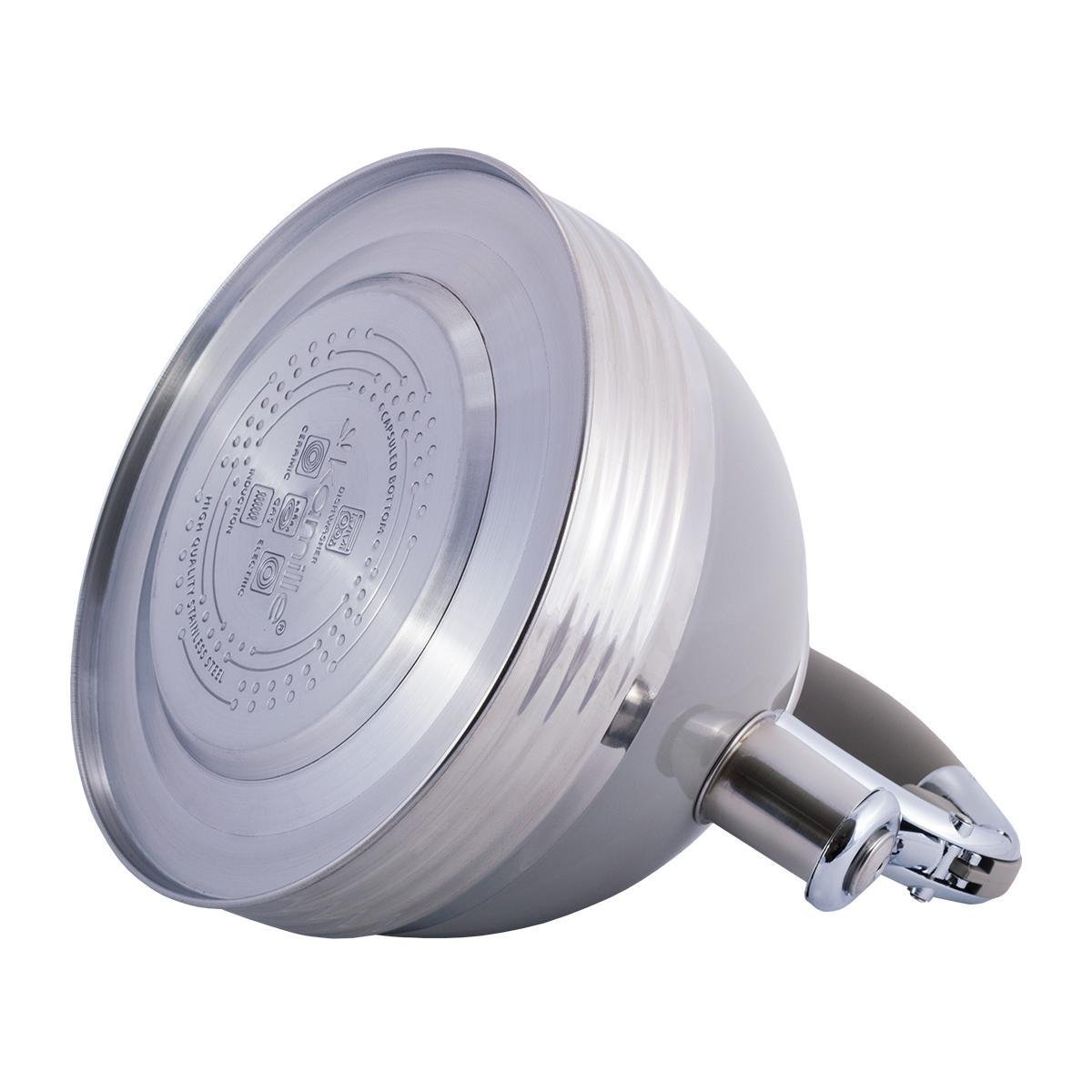 Чайник Kamille со свистком из нержавеющей стали 2,7 л Серый (14880125) - фото 2 Чайник Kamille со свистком из нержавеющей стали 2,7 л Серый (14880125) - фото 2