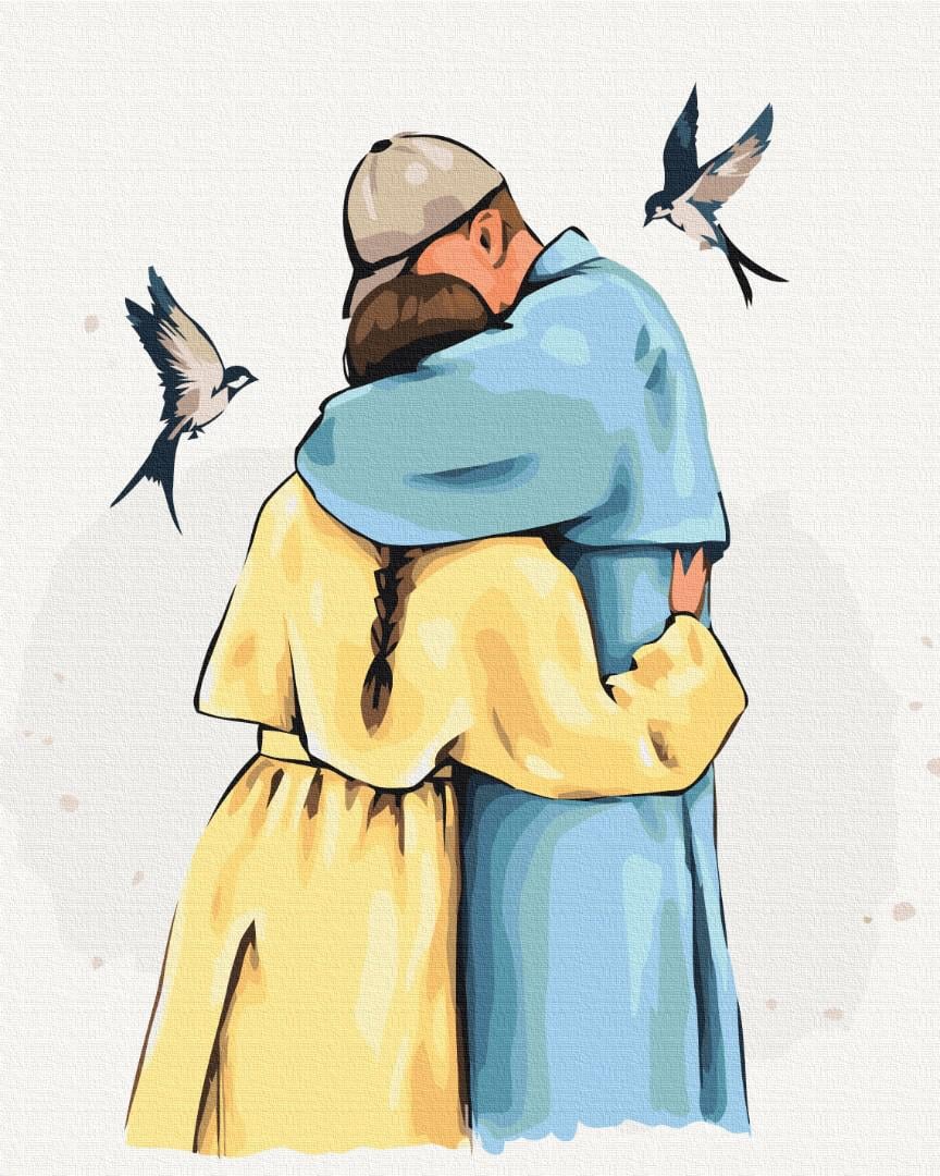 Картина по номерам Brushme Крепкие объятия 40x50 см (BS53453)