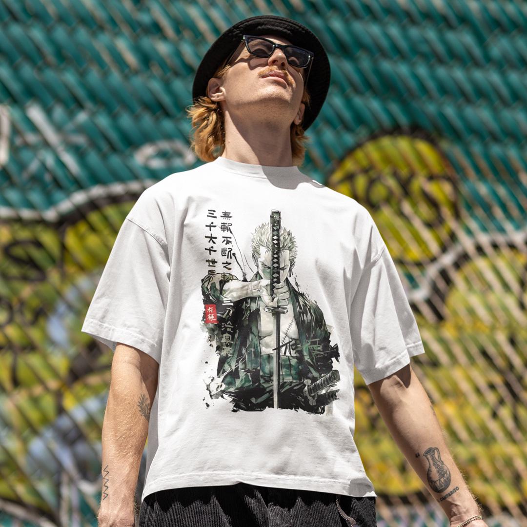 Футболка унисекс One Piece Roronoa Zoro wht S Белый (0000023103)