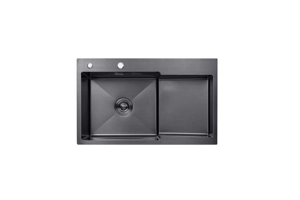 Мойка для кухни Kroner KRP PVD Schwarze 7848LHM 3,0/1,0 мм (373974)