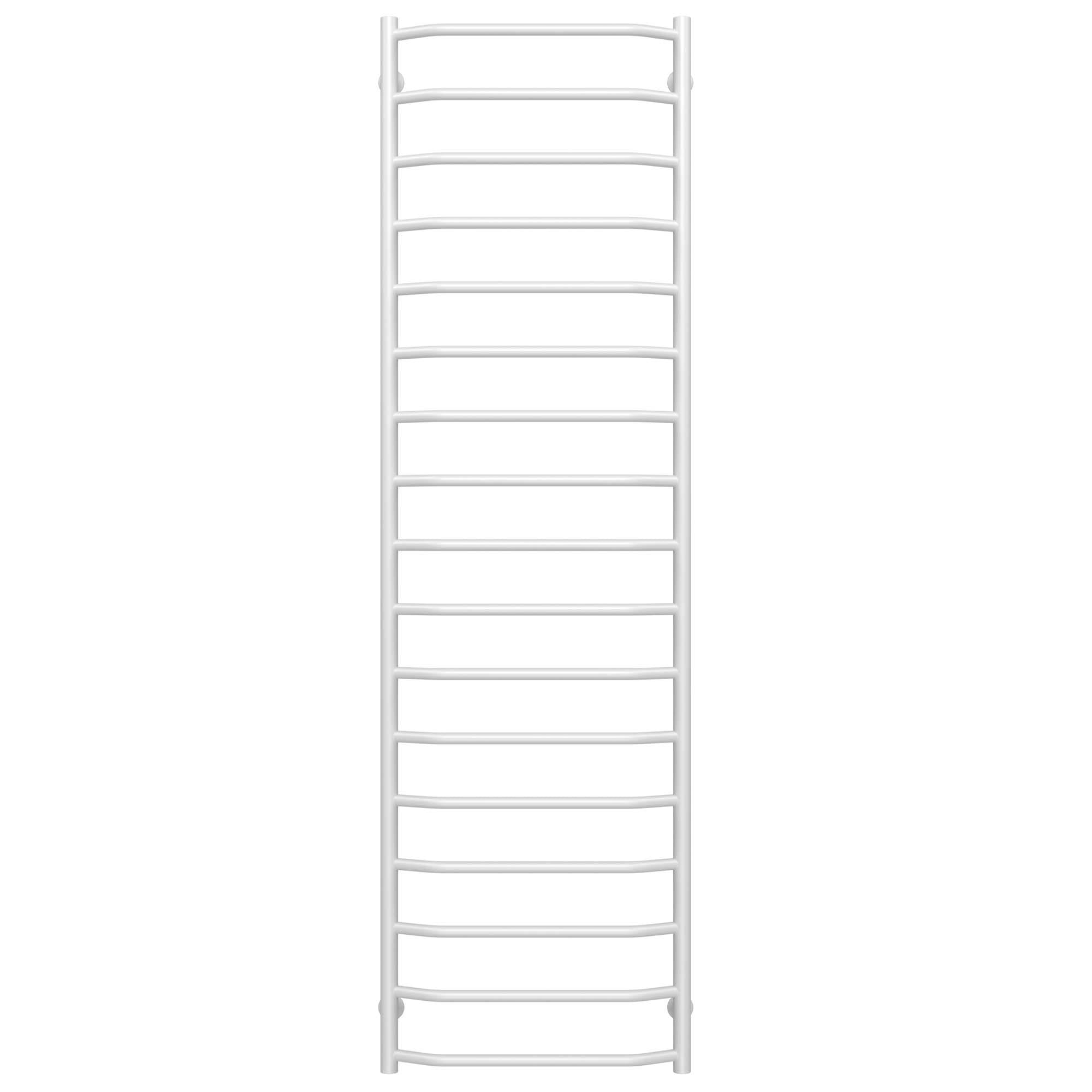 Полотенцесушитель водяной Deffi Трапеция П17 нижнее подключение нержавеющая сталь 500х1800 мм Белый (C.TR.180.50.17.W.A)