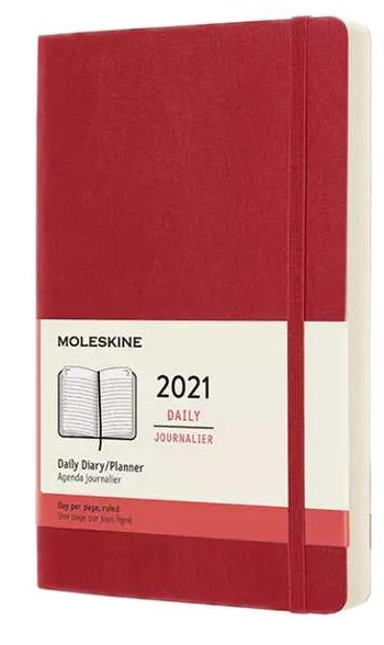 Ежедневник Moleskine 2021 средний Красный (DSF212DC3Y21)