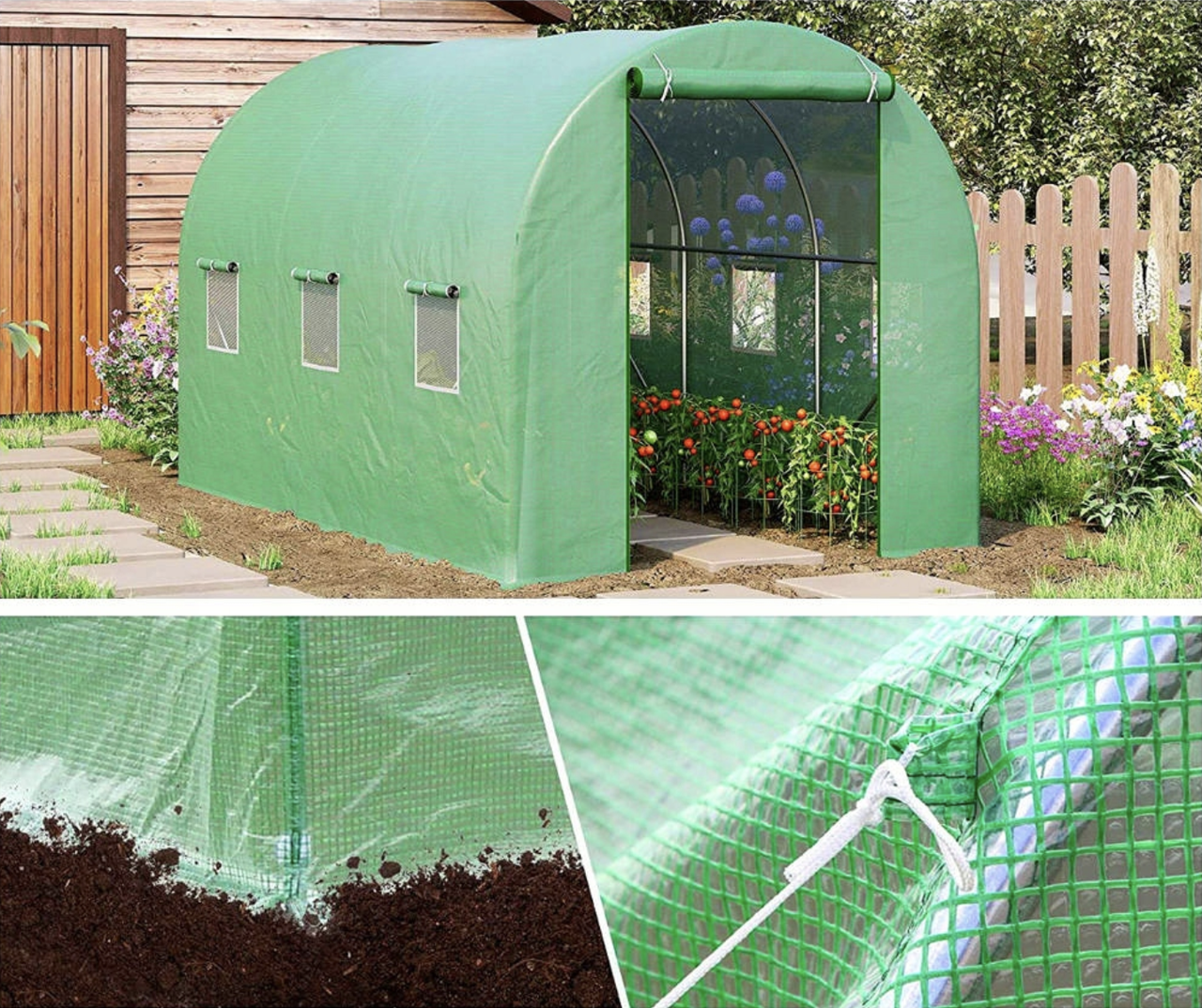 Парник Holla Garden Польща 6 м2 300х200х200 см (27881510) - фото 6