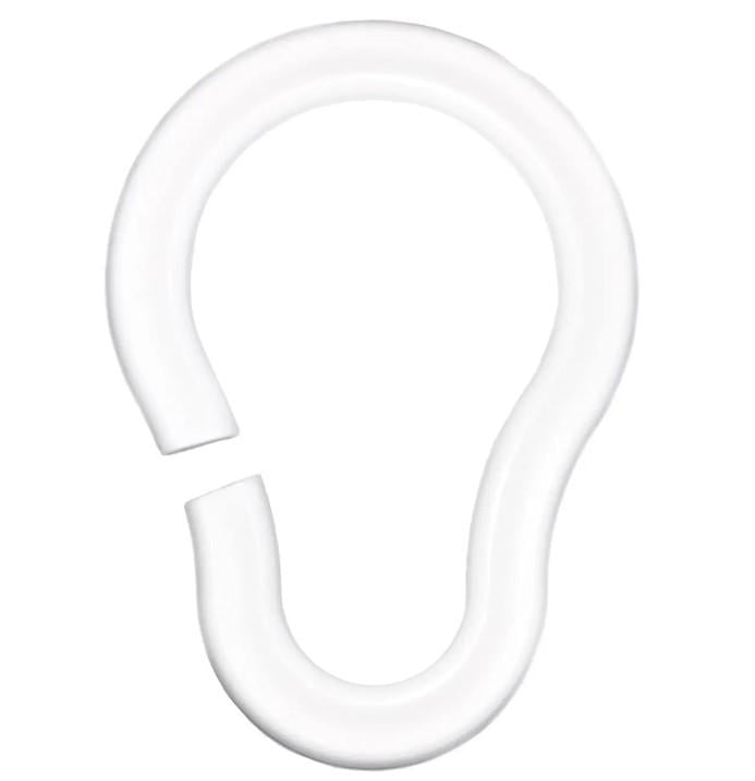 Кольца для шторы в ванную Пан Билан 12 шт. пластик 110