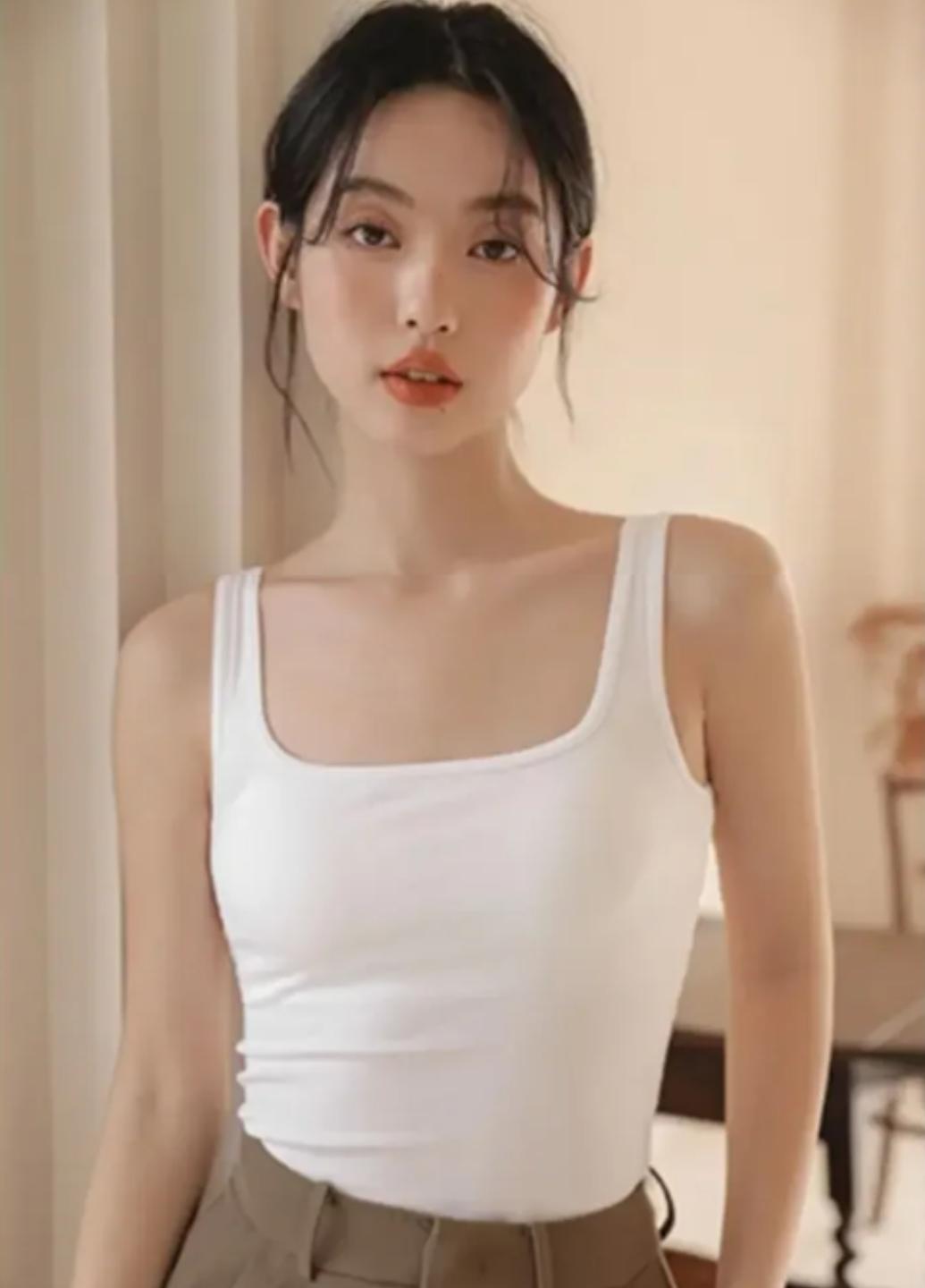 Майка женская хлопковая Comfort с вкладышами One size Белый (1864-44-03) - фото 5 Майка женская хлопковая Comfort с вкладышами One size Белый (1864-44-03) - фото 5