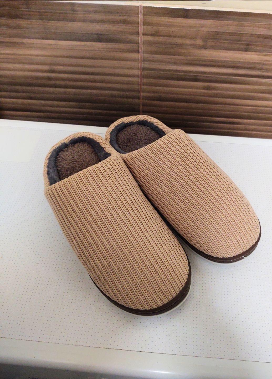 Тапочки теплые Winter Indoor Home р. 44 25,5 см Бежевый (7236)