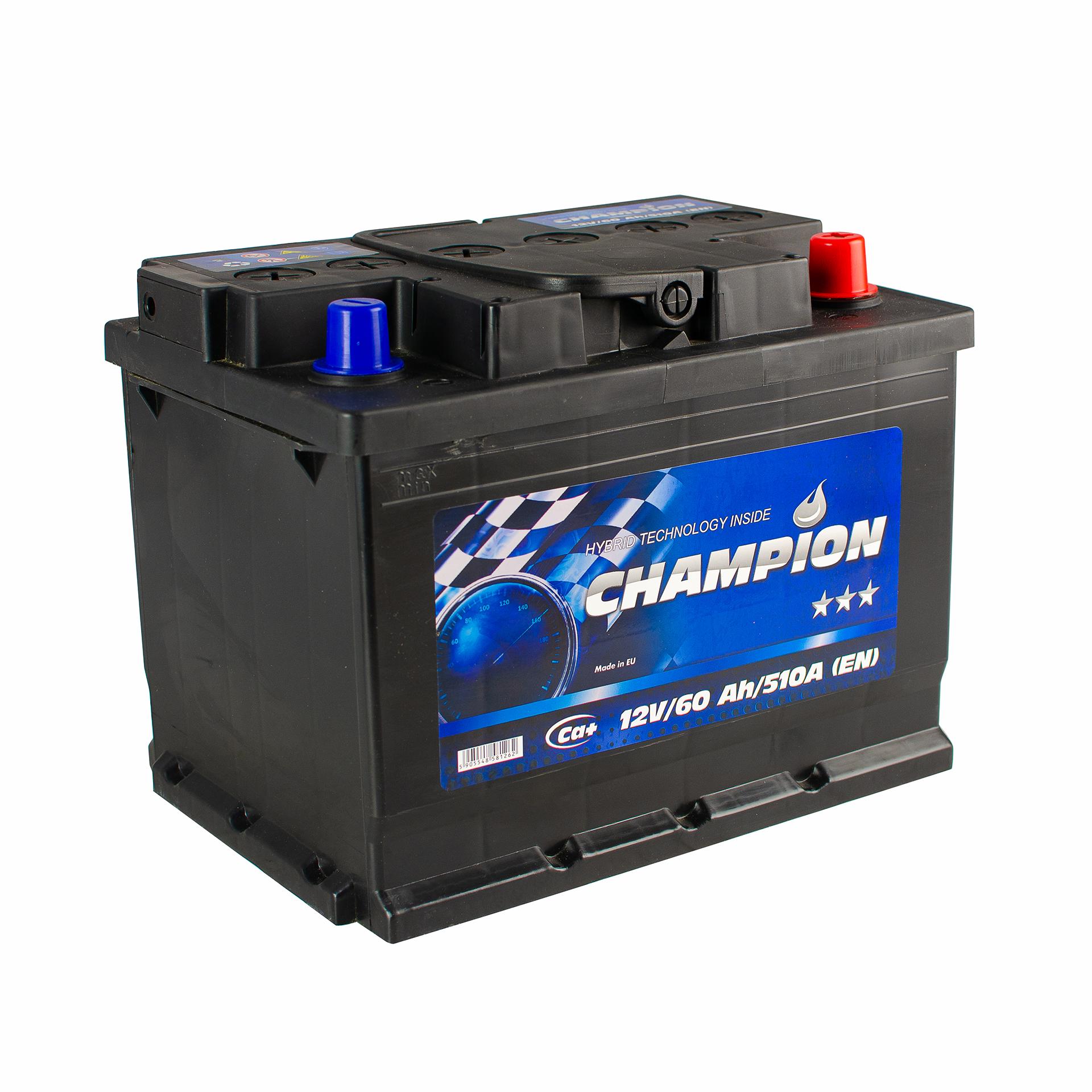 Акумулятор Champion Euro 0 60 Ah/12V Black