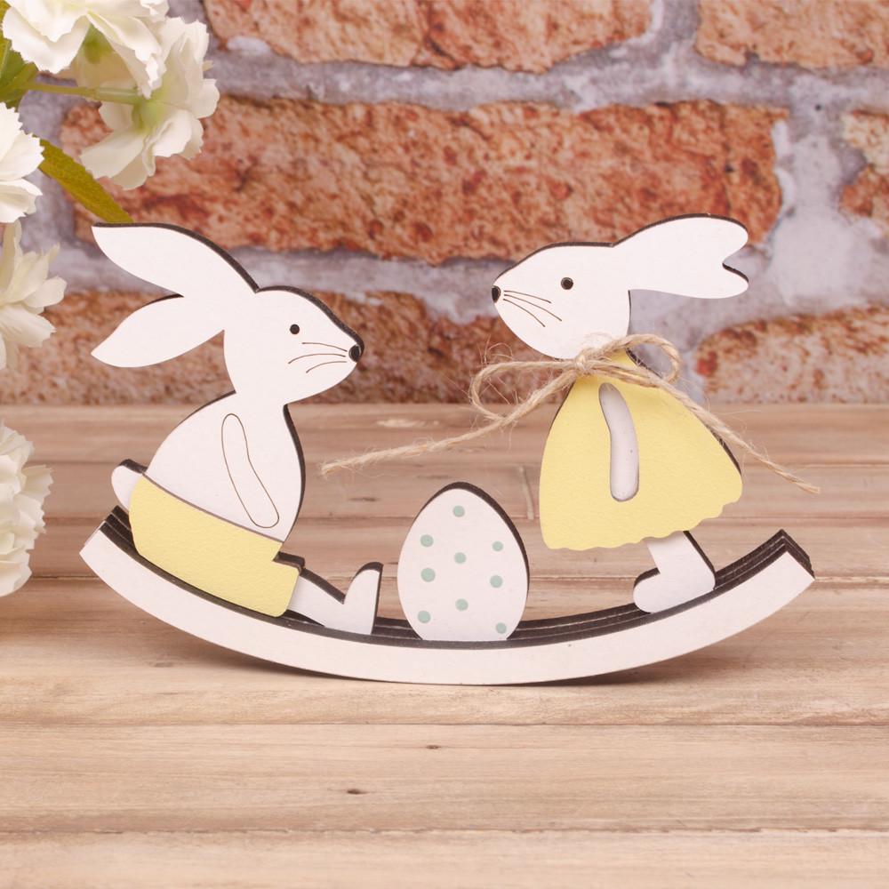 Статуэтка Зайчики на качельке (3671)