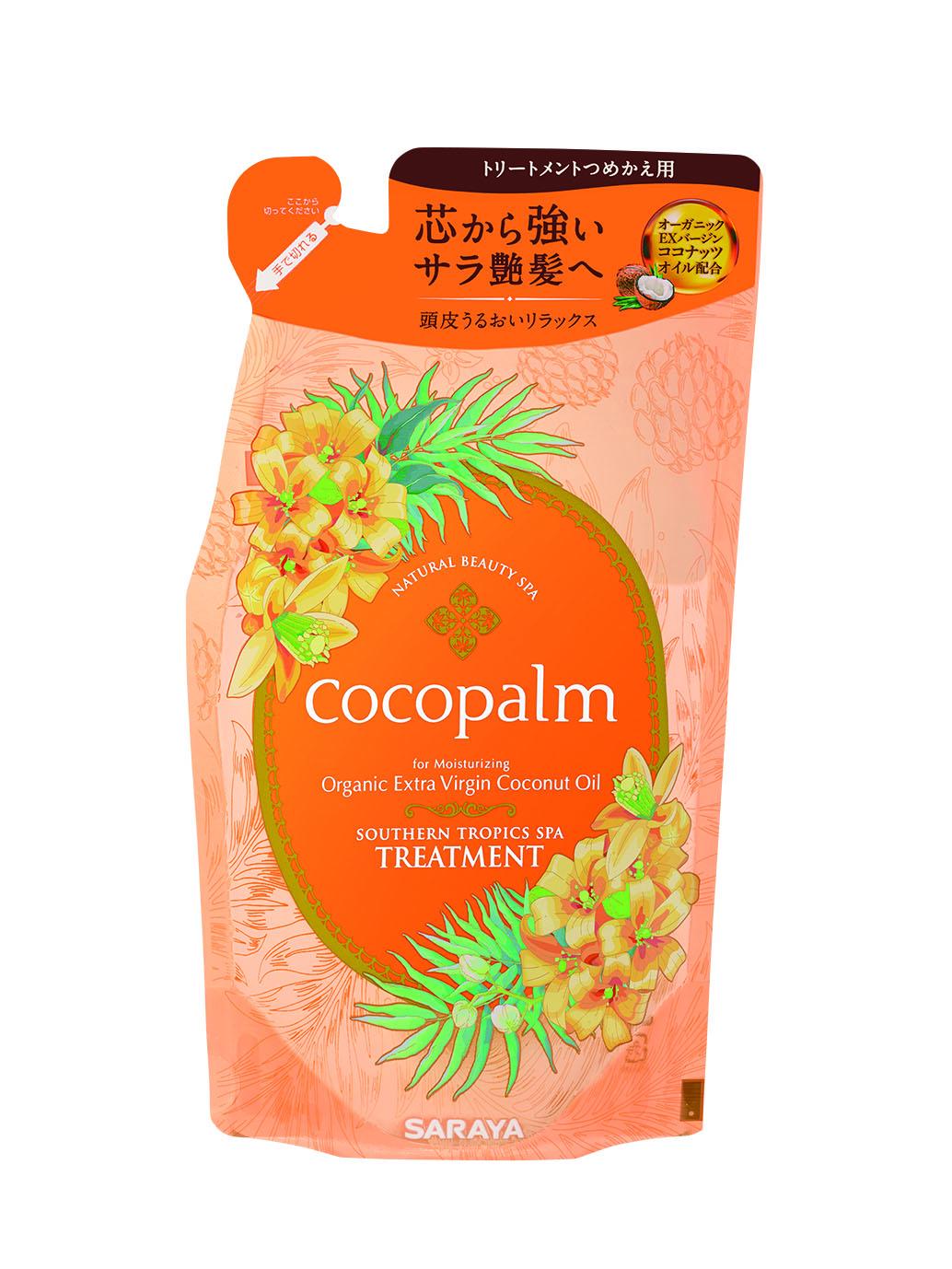 Кондиціонер Southern Tropics Spa для оздоровлення волосся та шкіри голови Cocopalm наповнювач 380 мл (4973512261381) - фото 1