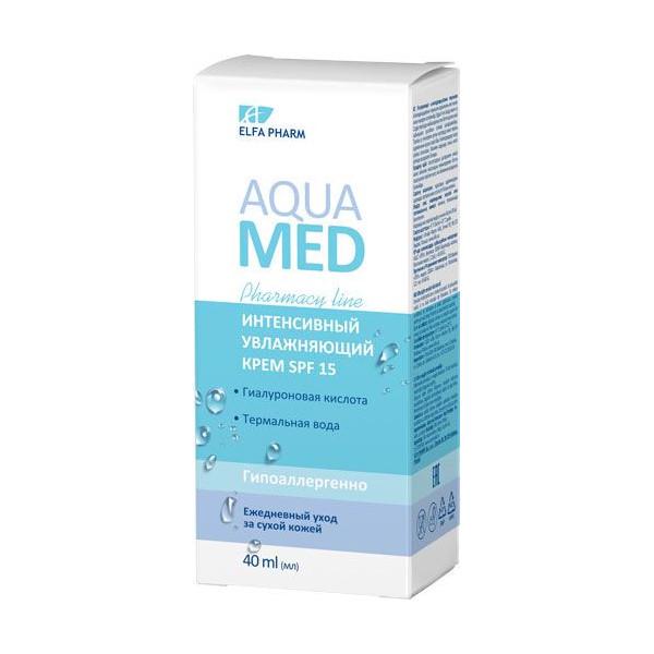 Elfa Pharm aqua med интенсивный увлажняющий крем spf 15 40мл (5901845503600) - фото 1