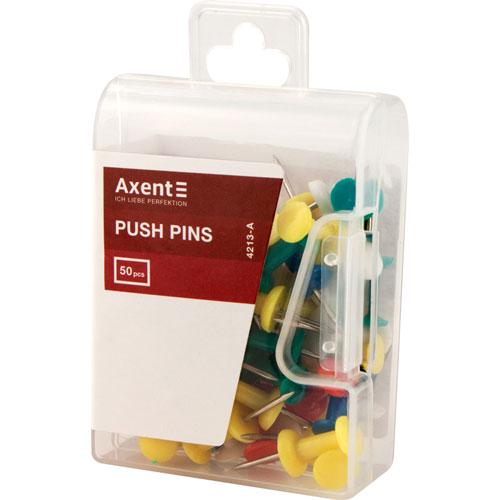 Кнопки-цвяшки Axent 50 шт. Різнокольоровий (4213-A)