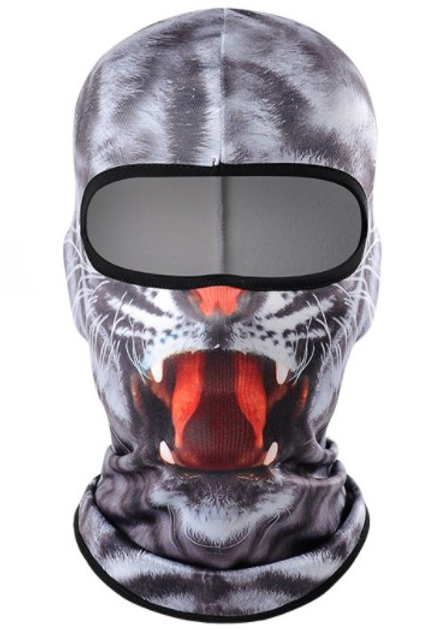 Балаклава Зверомаска 3D Тигр с зубами 8 с флисом тепла One Size Белый (623528334) Балаклава Зверомаска 3D Тигр с зубами 8 с флисом тепла One Size Белый (623528334)
