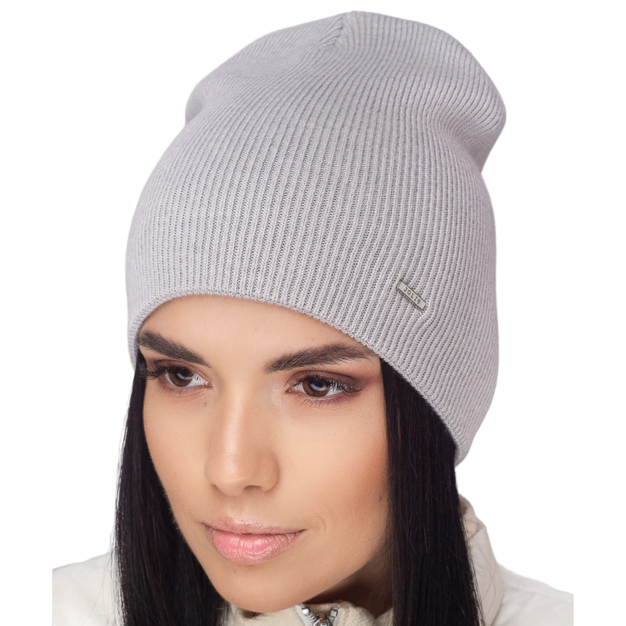 Шапка женская полушерстяная Leks Гремми one size Светло-серый - фото 1