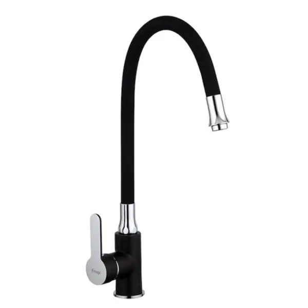 Смеситель для кухни Frap F4042 с гибким изливом Черный/Хром (1033666) Смеситель для кухни Frap F4042 с гибким изливом Черный/Хром (1033666)
