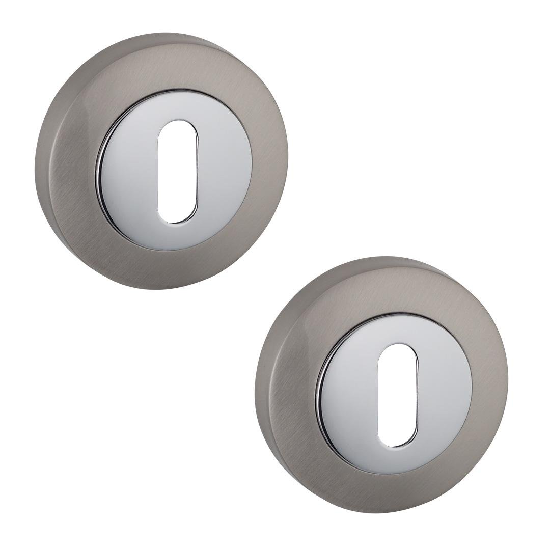 Накладка под ключ BB Siba R01 Никель матовый/Хром (R01-2-22-07) Накладка под ключ BB Siba R01 Никель матовый/Хром (R01-2-22-07)