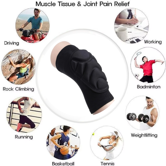 Наколетники компрессионные Clefers защитные 1 пара XL (W55) - фото 5 Наколетники компрессионные Clefers защитные 1 пара XL (W55) - фото 5