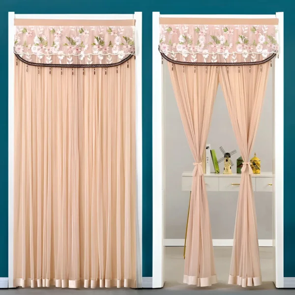 Штора Двухслойная антимоскитная C00883-1 обеспечивая эффективную защиту от насекомых Кофейный - фото 2