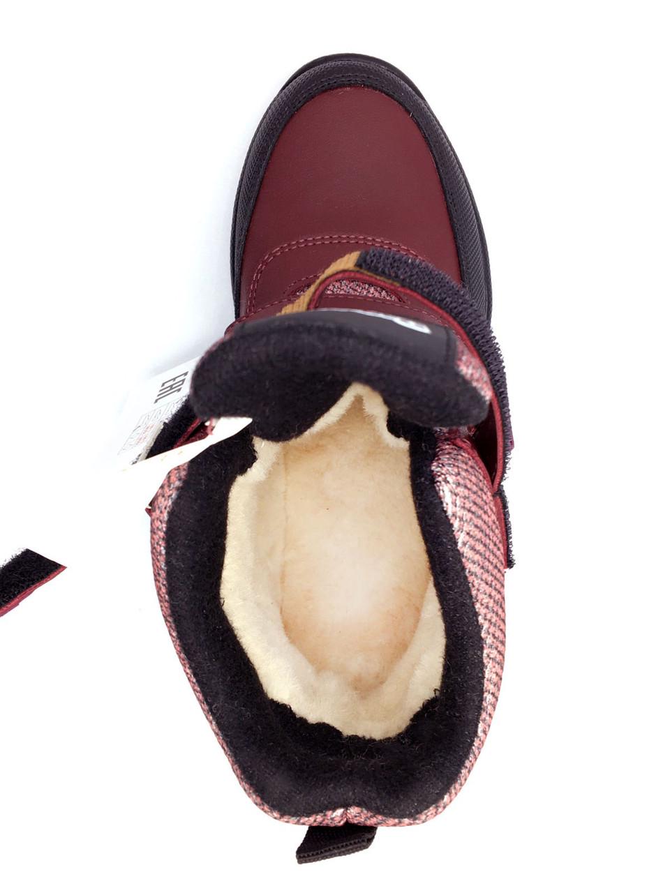 Черевики зимові для дівчаток Dandino 22b-04/21 р. 21 Бордовий - фото 2 Черевики зимові для дівчаток Dandino 22b-04/21 р. 21 Бордовий - фото 2