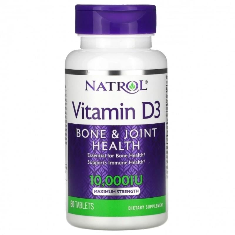 Вітаміни Natrol Vitamin D3 10000 МЕ 60 таблеток (NTL-06014)