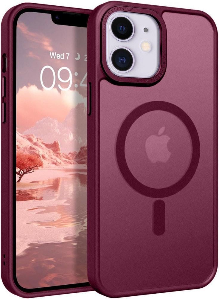 Противоударный чехол Space MagSafe iPhone 11 (матовый) Wine (37920-42)
