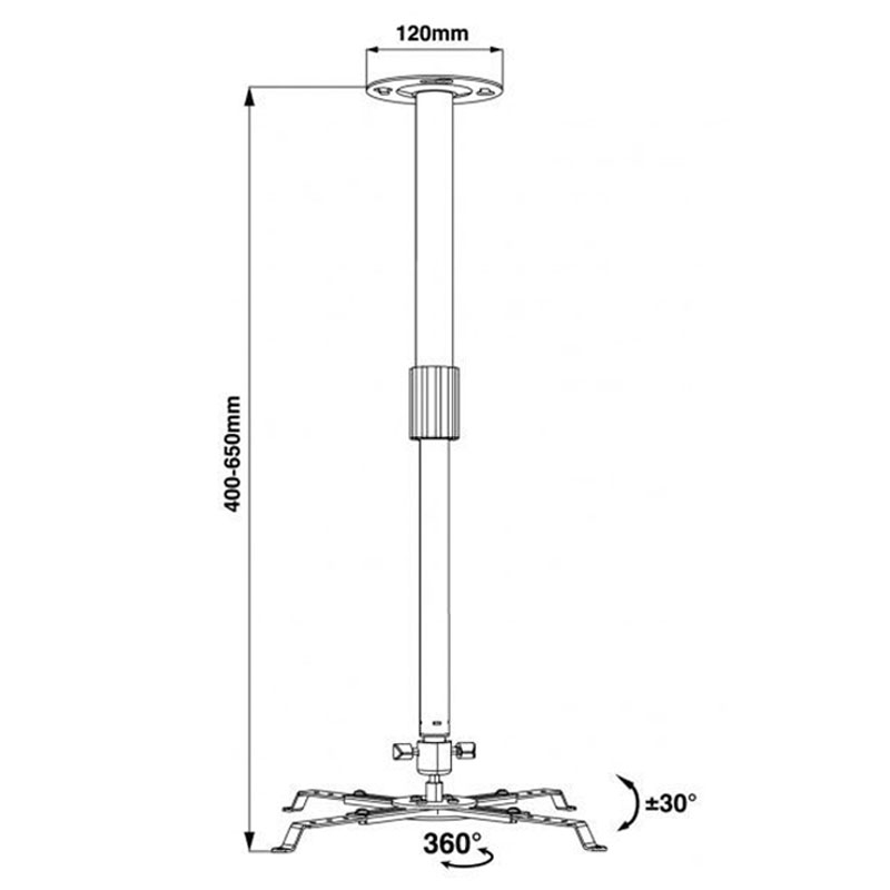 Кріплення для проектора Walfix PB-15B стельовий (tf1313) - фото 7